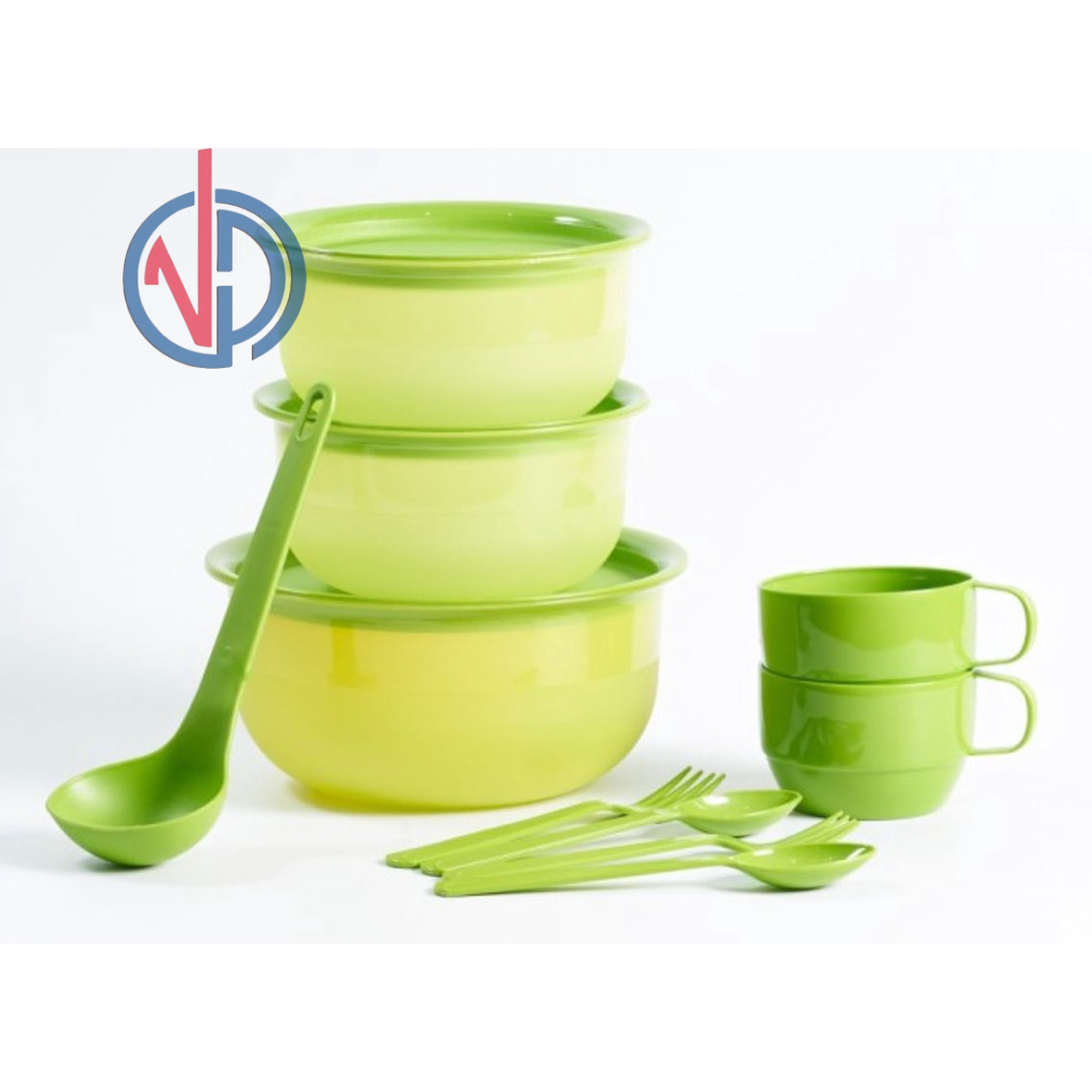WADAH TEMPAT MAKAN 11 SET WARNA WARNI HARUMI PACKING DUS TERMURAH