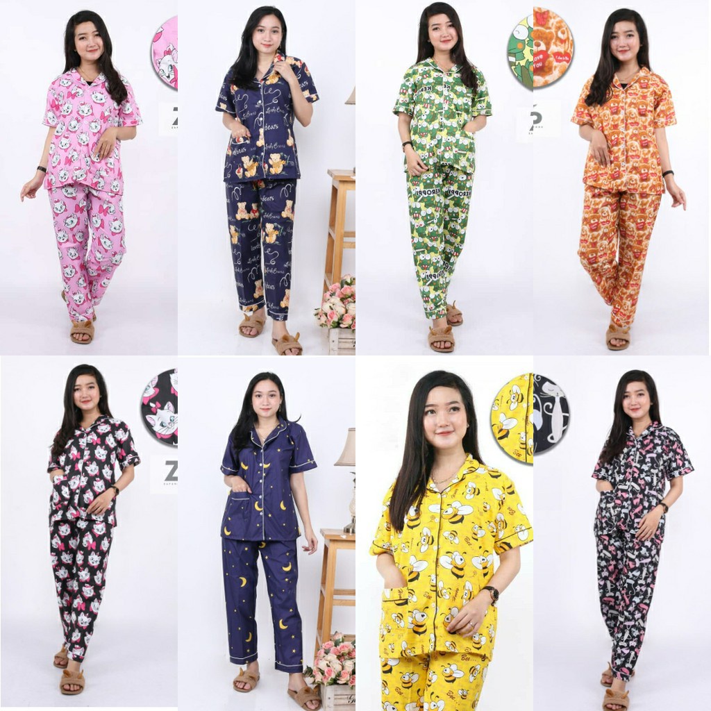 (COD) PIYAMA KARAKTER BUSUI - BAJU TIDUR wanita motif CP