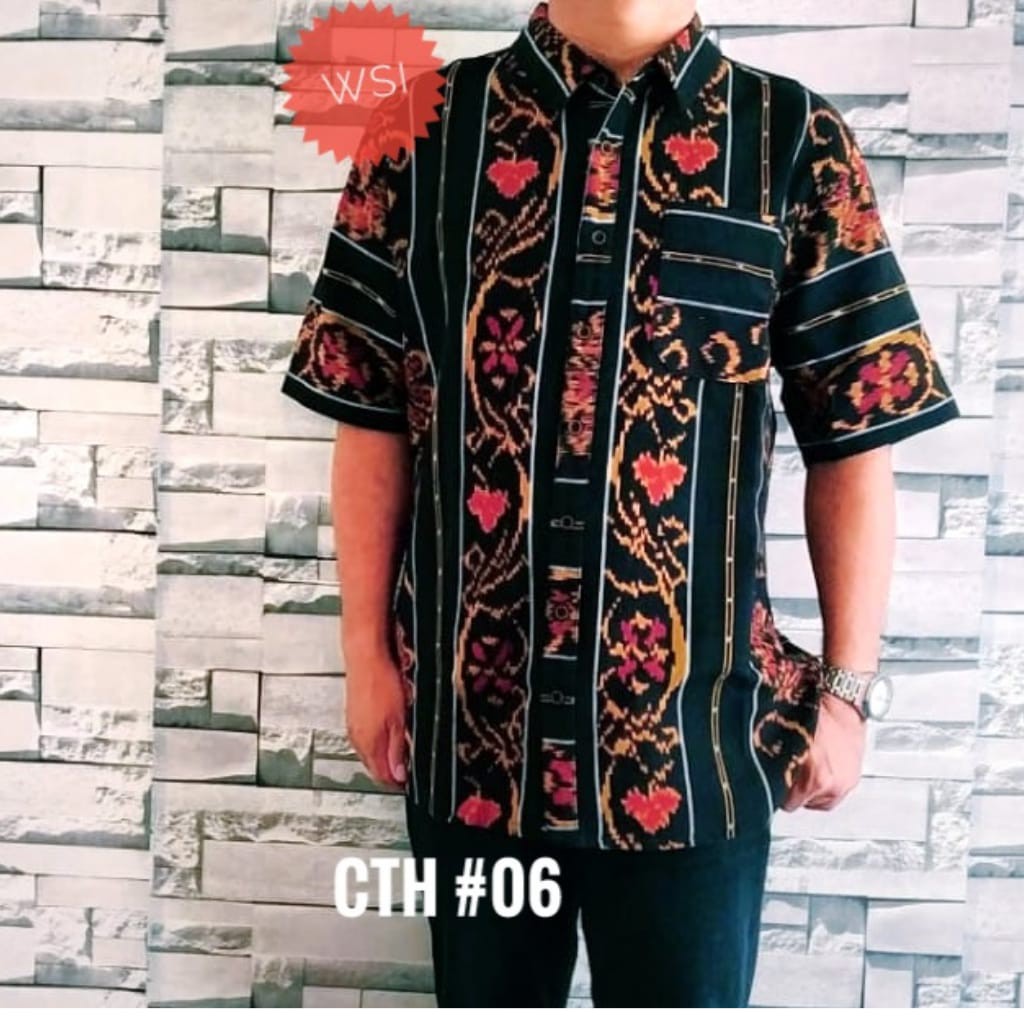 PROMO Hem TENUN /Kemeja Tenun Pria Asli Jepara MURAH/WSI