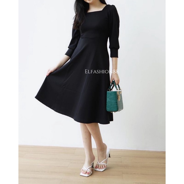 Elfashion • Dress Wanita Midi | Bodycon Meita