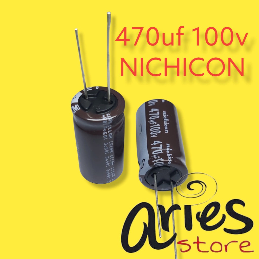 ELCO Nichicon 470uf 100v ori 470 uf 100 volt