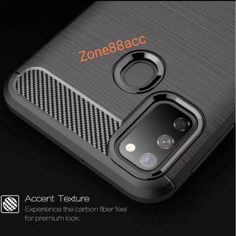 SAMSUNG M30S SAMSUNG M21 Silicon Case Softcase iPAKY Carbon Casing Cover TPU