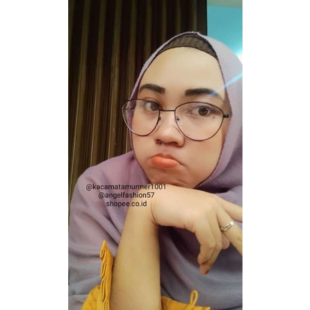 YOI1014- FRAME OPTIK KACAMATA BENING TERBARU/Bahan Besii/Cat Eye Frame