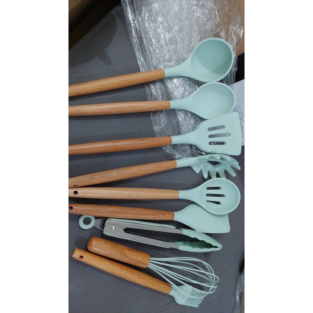 GLANYOMI Set Alat Masak Dapur Spatula Silicon 9 PCS-8