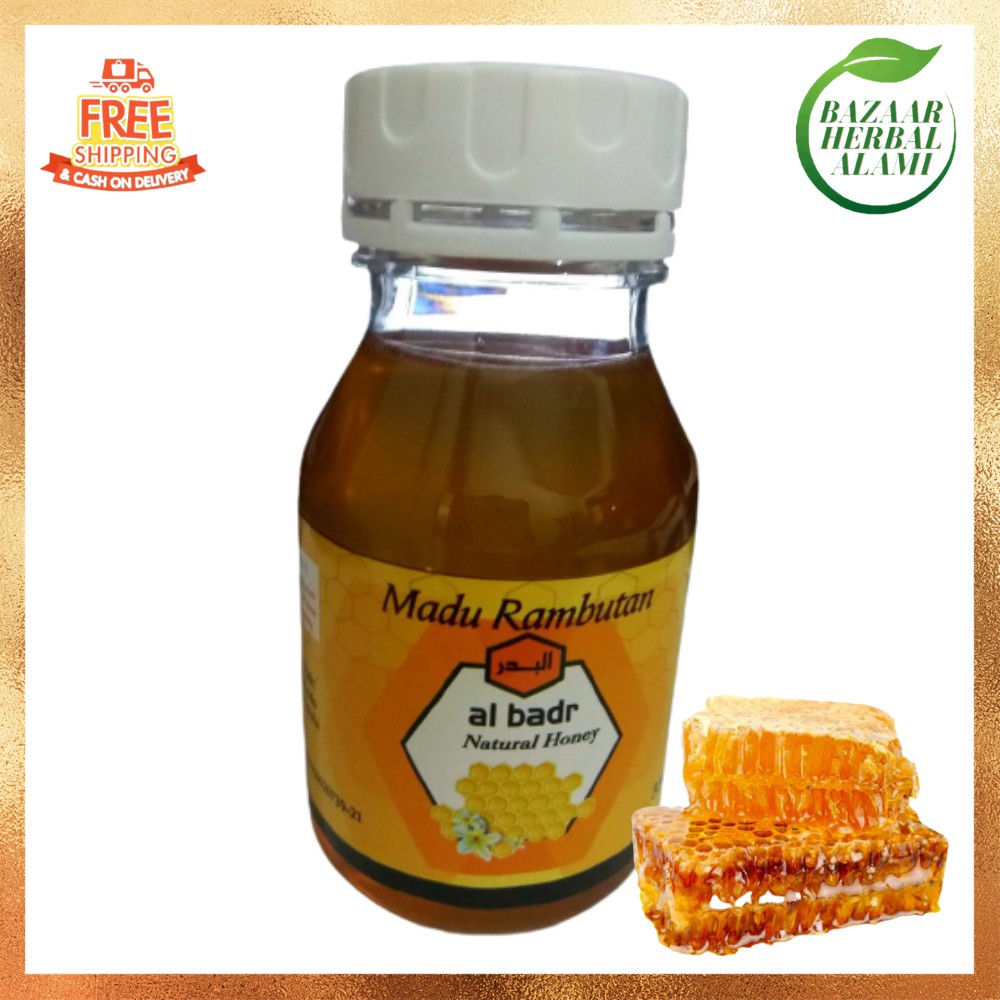 

Madu Murni Nektar Rambutan 350 gram Raw Honey Madu Murni