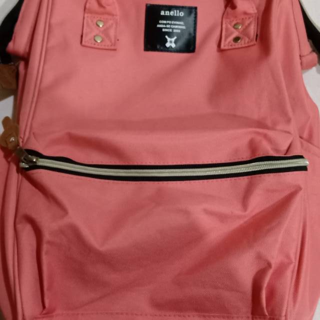 Anello bagpack pink preloved second