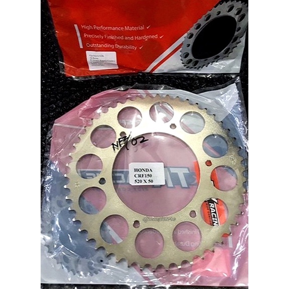 Gear belakang 520 CRF150L CRF230 Gear Tk Racing 520
