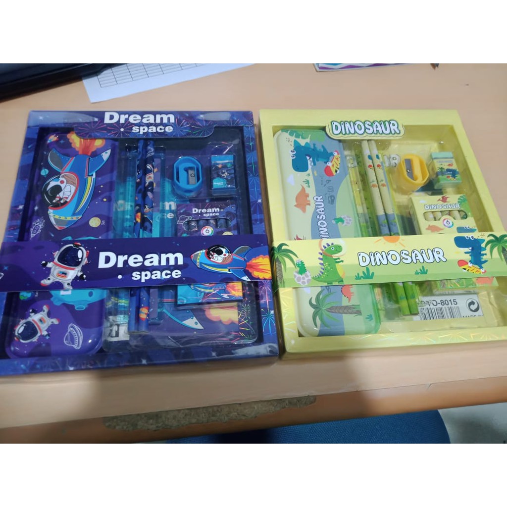 

Study Set Stationery Set Alat Tulis Sekolah Karakter Unicorn/Spiderman/Frozen/Little Pony 8015