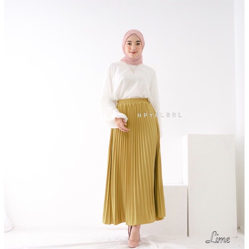 Rok Plisket Mayung Muslimah Premium