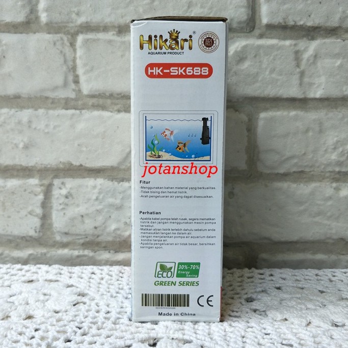 skimmer filter HIKARI SK688 SK 688 surface pompa celup aquarium aquascape