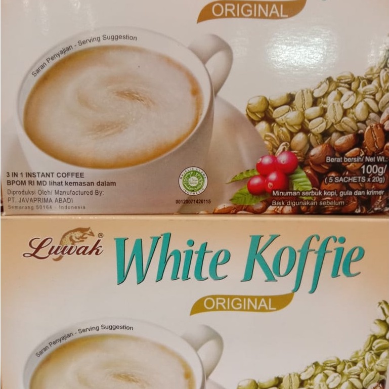 

Luwak White Coffe Original Box(Isi 5 Saset)