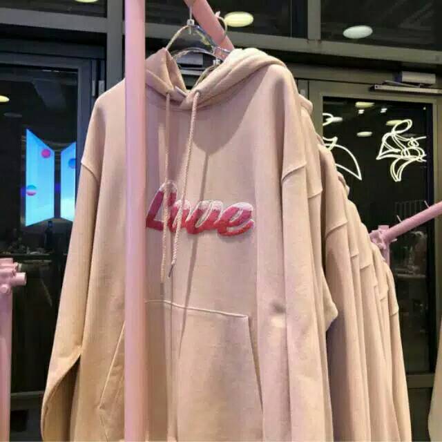 BTS POP UP STORE HOODIE LOVE UNOFFICIAL