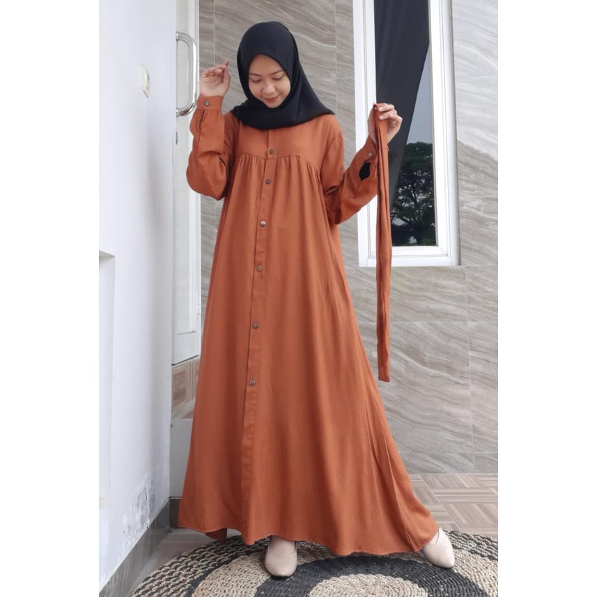 Gamis Nola Crinkle / Dress Crinkle Premium / Gamis Crinkle Polos