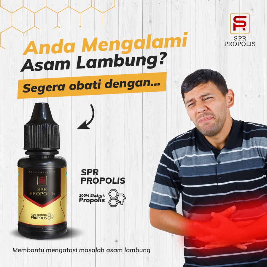 SPR Propolis Obat Asam Lambung Maag Gerd Ampuh Herbal Tetes BPOM
