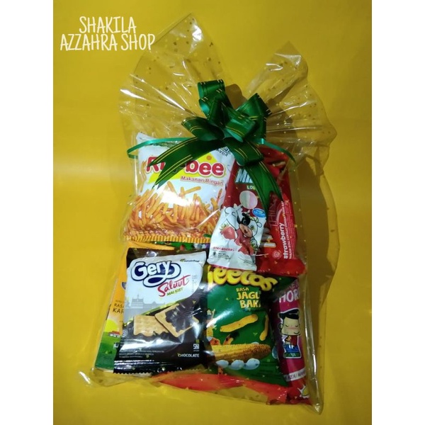 

Bingkisan Snack ulang tahun/ Paket Snack/Snack wisuda/snack murah