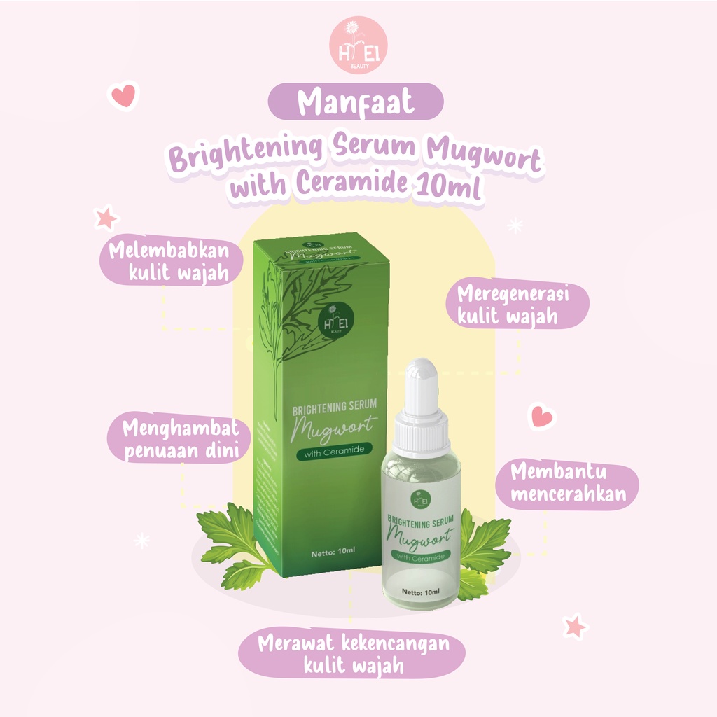 HIEL SERUM CENTELLA MUGWORT HIEL BEAUTY CARE ACNE BRIGHTENING SERUM HIEL SERUM WAJAH MURAH PERAWATAN KULIT WAJAH AMAN BPOM