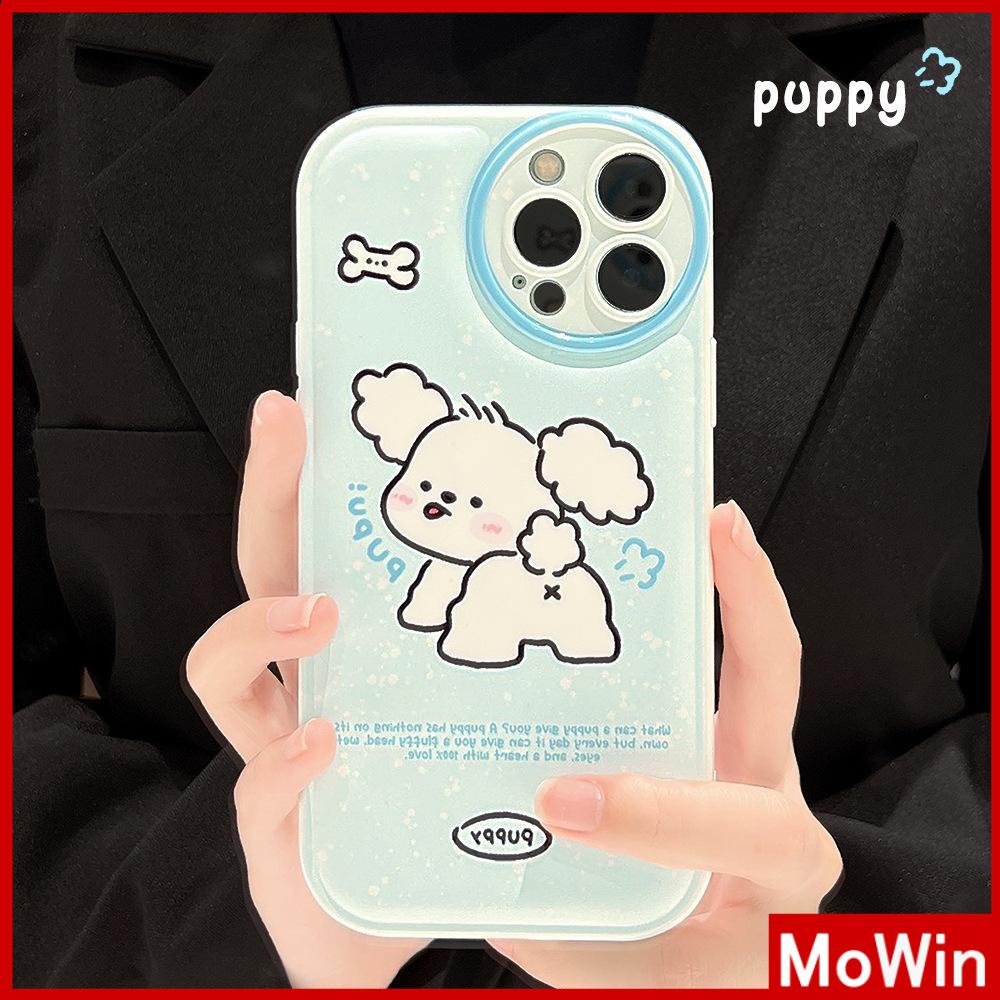 iPhone Case Silicone Soft Case Airbag Shockproof Protection Camera White Dog Cartoon Cute Compatible For iPhone 11 Pro Max 13 Pro Max 12 Pro Max 7Plus xr XS Max
