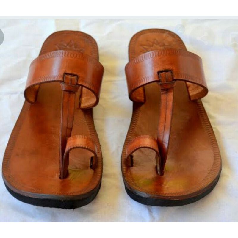 Sandal cowok, dari kulit sapi asli