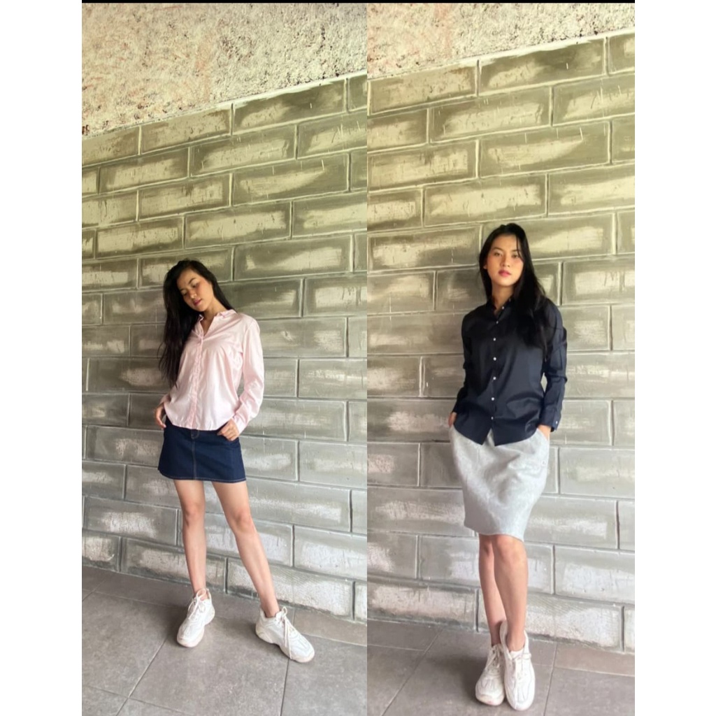 UNIQLO cotton shirt kemeja wanita (UNQ07)