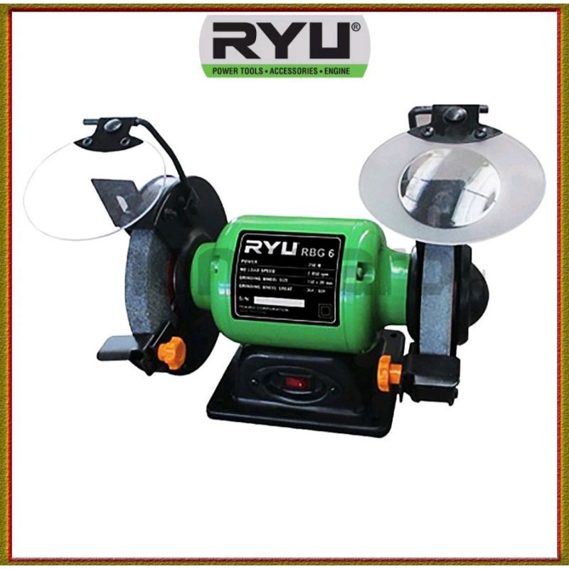 Mesin Gerinda Duduk RYU RBG-6 | Bench Grinder 6 Inch