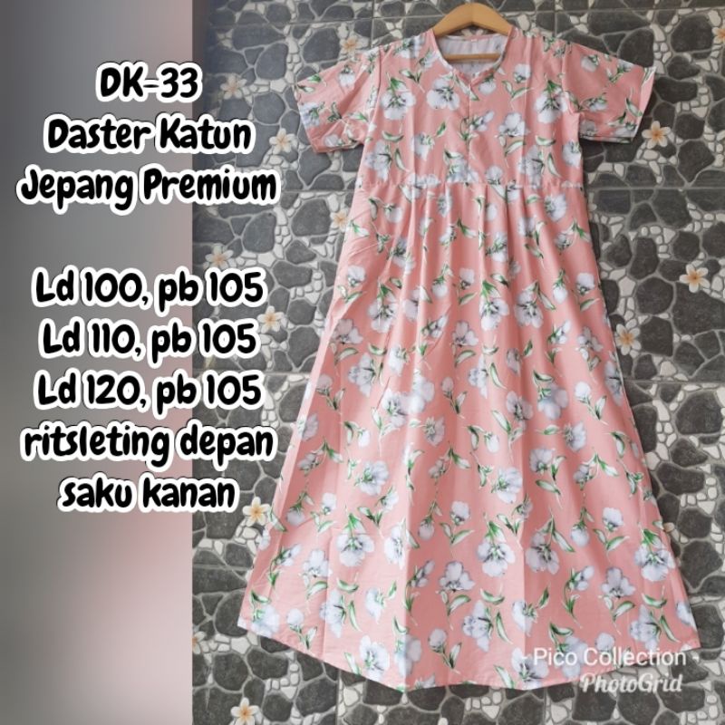 [Pre Order] Daster Homedress Midi Pendek Katun Jepang Premium