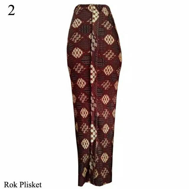 Rok plisket wiru //rok batik plisket motif random sesuai stock yg tersedia