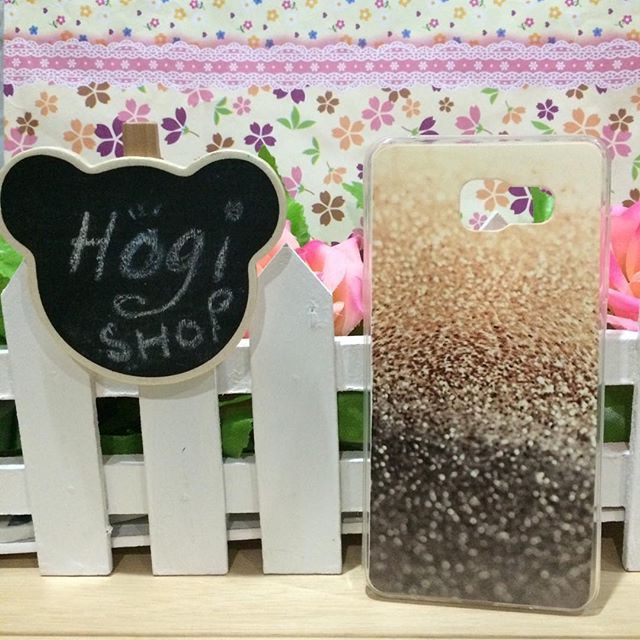 Samsung A5 2016 - SOftcase Custom Case Casing Cases Motif Gold Gliter