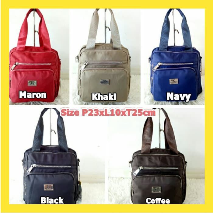 TAS KLUM TERBARU 3FUNGSI TAS JINJING SELEMPANG RANSEL BACKPACK MULTIFUNGSI STYLISH BACKPACK FS183