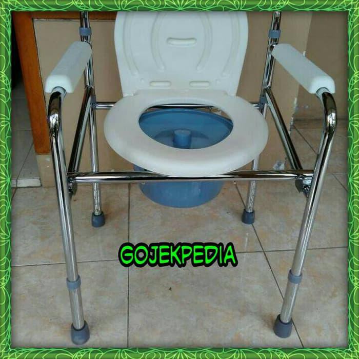 Commode Chair Kuri BAB Kursi Buang Air Besar ( Tanpa Roda )