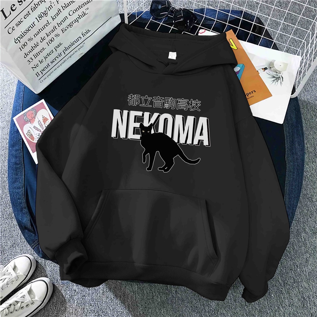 jaket hoodie NEKOMA high haikyuu hoodie anime jaket anime hoodie haikyuu