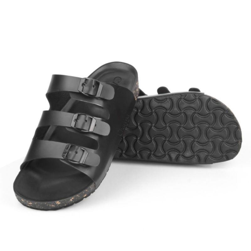 Sandal SlideSandal Selop PriaSandal UnisexSandal Briken Pria-Wanita b3 hitam