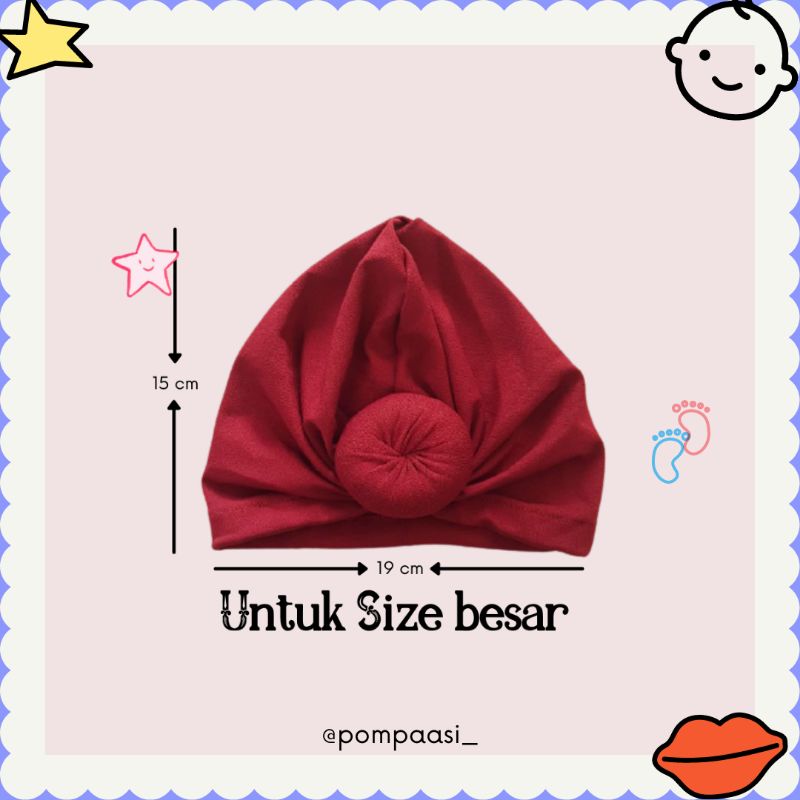 Turban Donat / Bentuk donat / turban bayi lucu