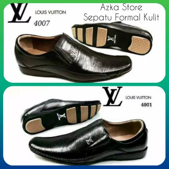 Pentofel Pria Sepatu Kerja Kantor Louis Vuitton Original