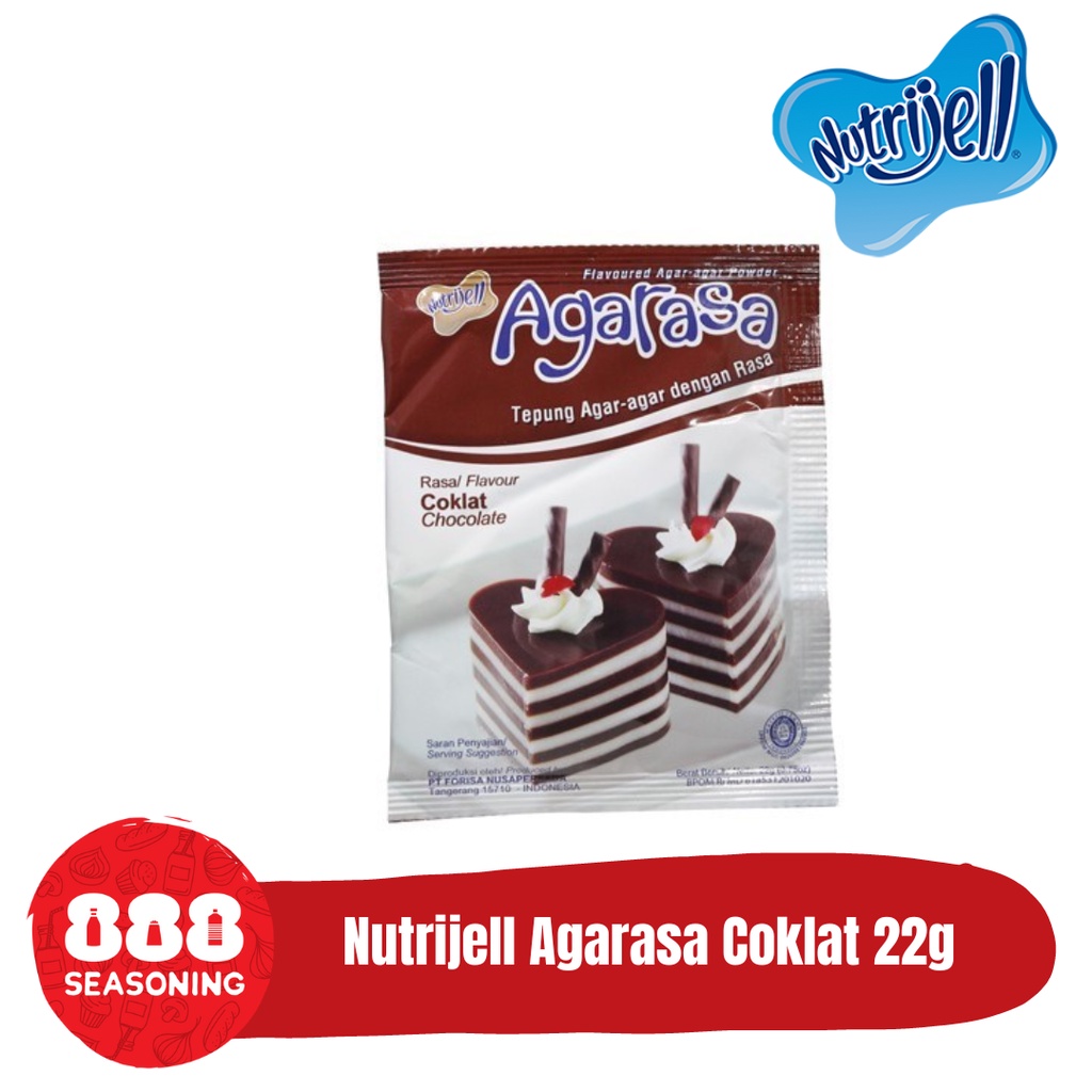 

NUTRIJELL AGARASA COKLAT JELLY POWDER KEMASAN EKONOMIS 22g