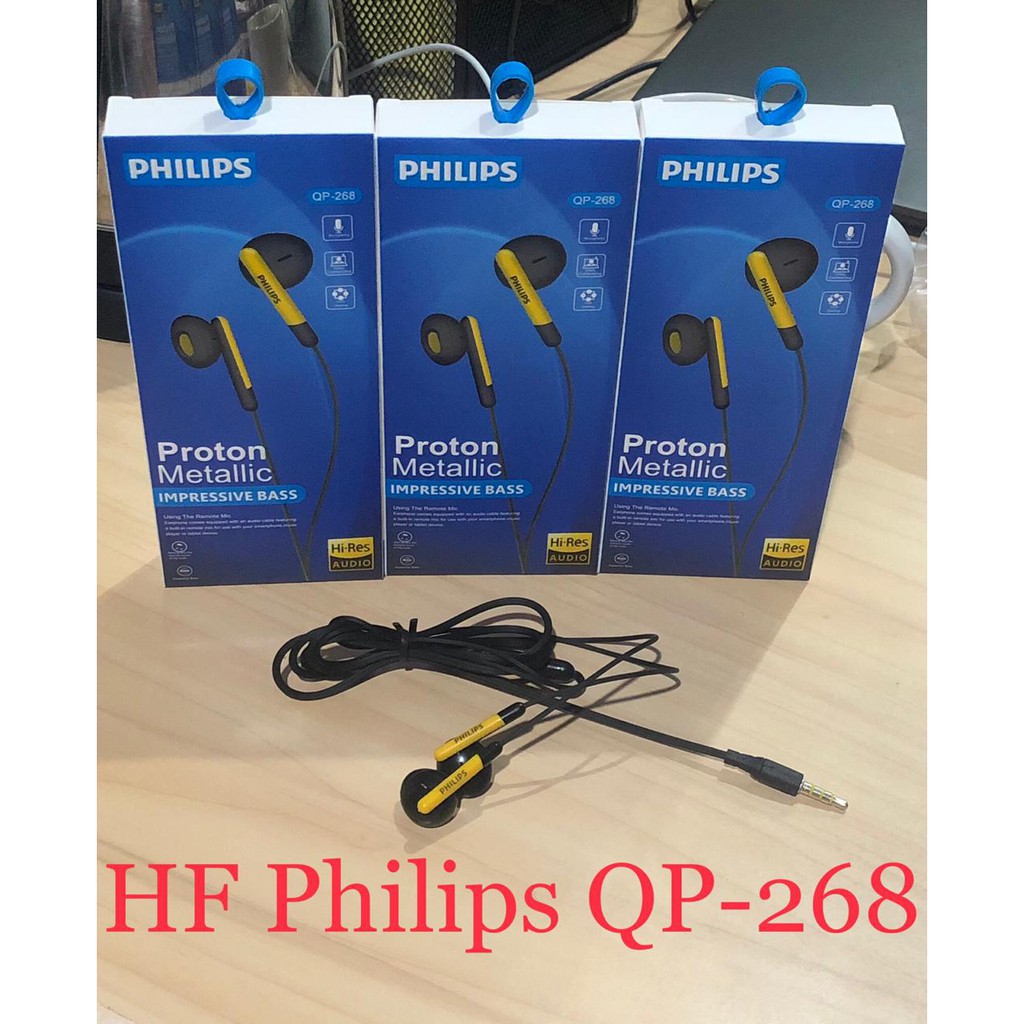HF Headset Realme & Philips QP-268 Proton Metallic-2