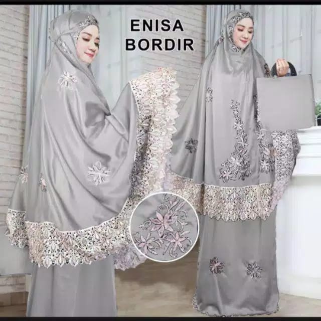 Mukena  Dewasa Aisyah Bordir | Mukena Dewasa Wanita | Mukena Jumbo
