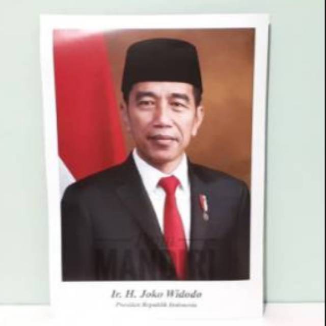 Foto Poster Presiden dan Wakil Presiden 2019 - 2024 (Uk. Tanggung)