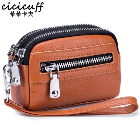 BTSO -  (( BAYAR Di TEMPAT )) NEW ARRIVAL !! Dompet Koin Mini Wanita Baru 2021 Tas Tangan DOmpet untuk Uang coin DOmpet untuk Kartu Dompet Clutch Tas Bahan Kulit Jeruk Tebal IMPORT