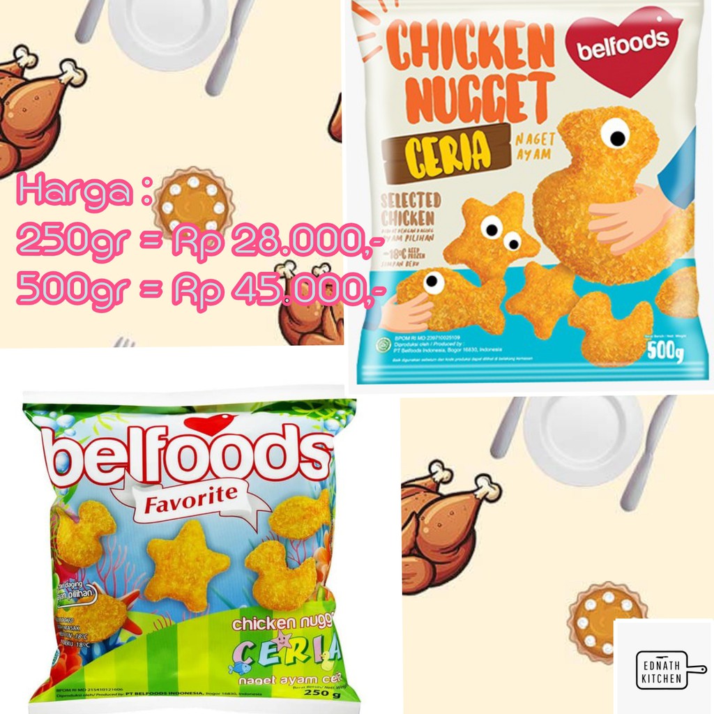 Jual BELFOODS FAVORITE Chicken Nugget Ceria | Shopee Indonesia