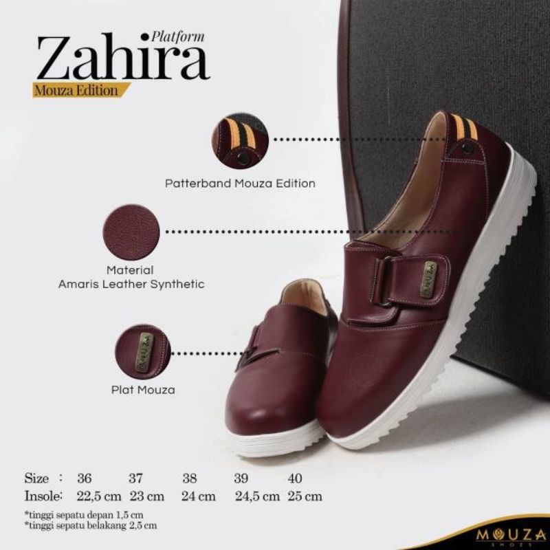 SEPATU PLATFORM WANITA HAK WEDGES ZAHIRA PLATFORM SHOES BY MOUZA INDONESIA