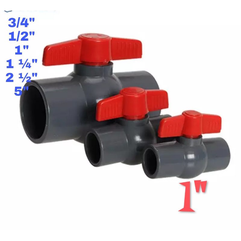 STOP KRAN PIPA 1 /  BALL VALVE 1 INCH PVC TERMURAH