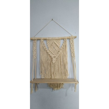 READY STOK) macrame Rak gantung/ macrame amblan/ rak buku (AMB 001)