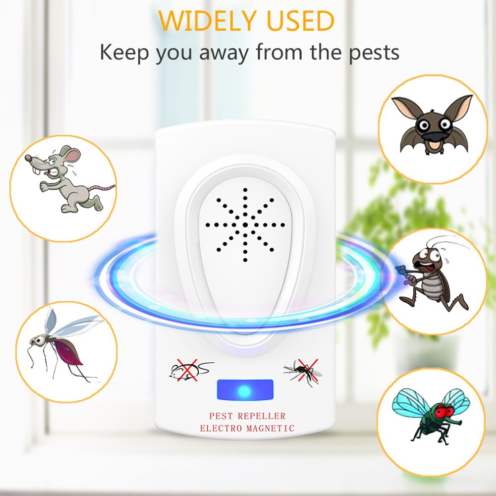 Flashmart Anti Nyamuk / Pembasmi Nyamuk / Pengusir Serangga Elektrik Mosquito Killer Pest Repeller / berfungsi mengusir tikus, kecoa, nyamuk, laba-laba dan serangga lainnya