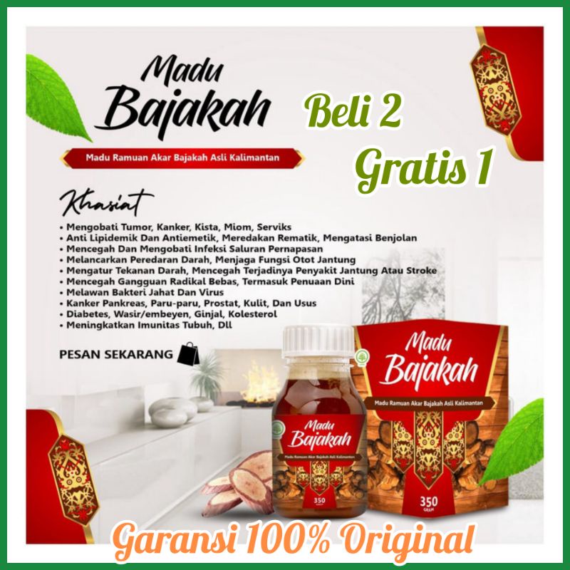 Madu Bajakah Merah Asli - Madu Kayu Akar Bajakah - Teh Bajakah Asli - Obat Kanker - Obat Tumor - Mad