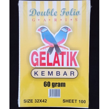 

Kertas Double Folio Bergaris GELATIK KEMBAR
