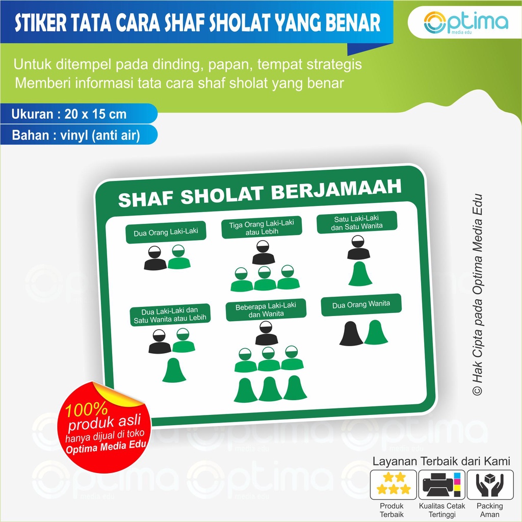 

STIKER TATA CARA SHAF SHOLAT YANG BENAR untuk masjid, mushola, ruang ibadah