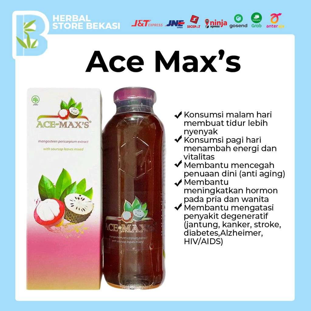 Ace Max S Original Jus Herbal Kulit Manggis Plus Daun Sirsak Obat Herbal Untuk Tumor Dan Kanker Indonesia