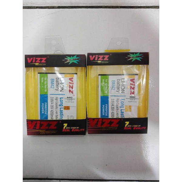 Battery Baterai Vizz Redmi Note BM42 Original Double Power