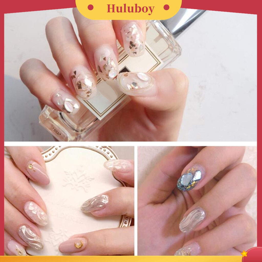 Huluboy Huluboy♡ Payet Kuku Bentuk Irregular Untuk Dekorasi Manicure Wanita