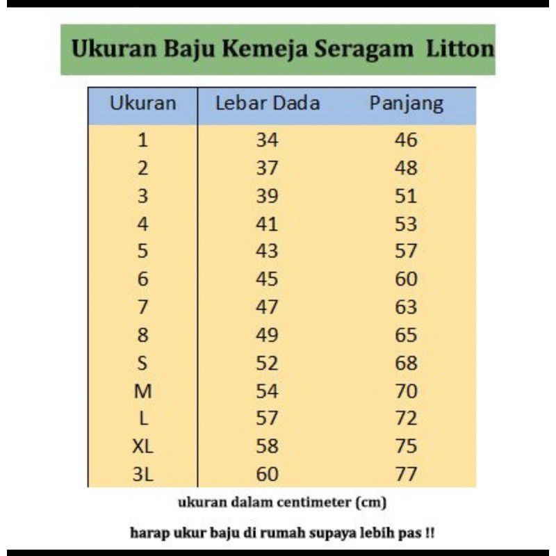seragam sekolah Pramuka siaga pendek / LITTON ukuran 2 - XL seragam sekolah coklat pendek